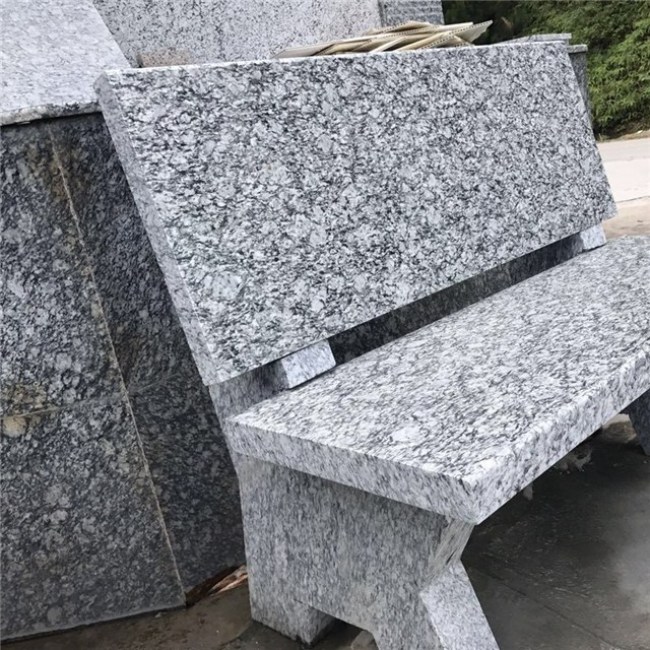 Spray white granite